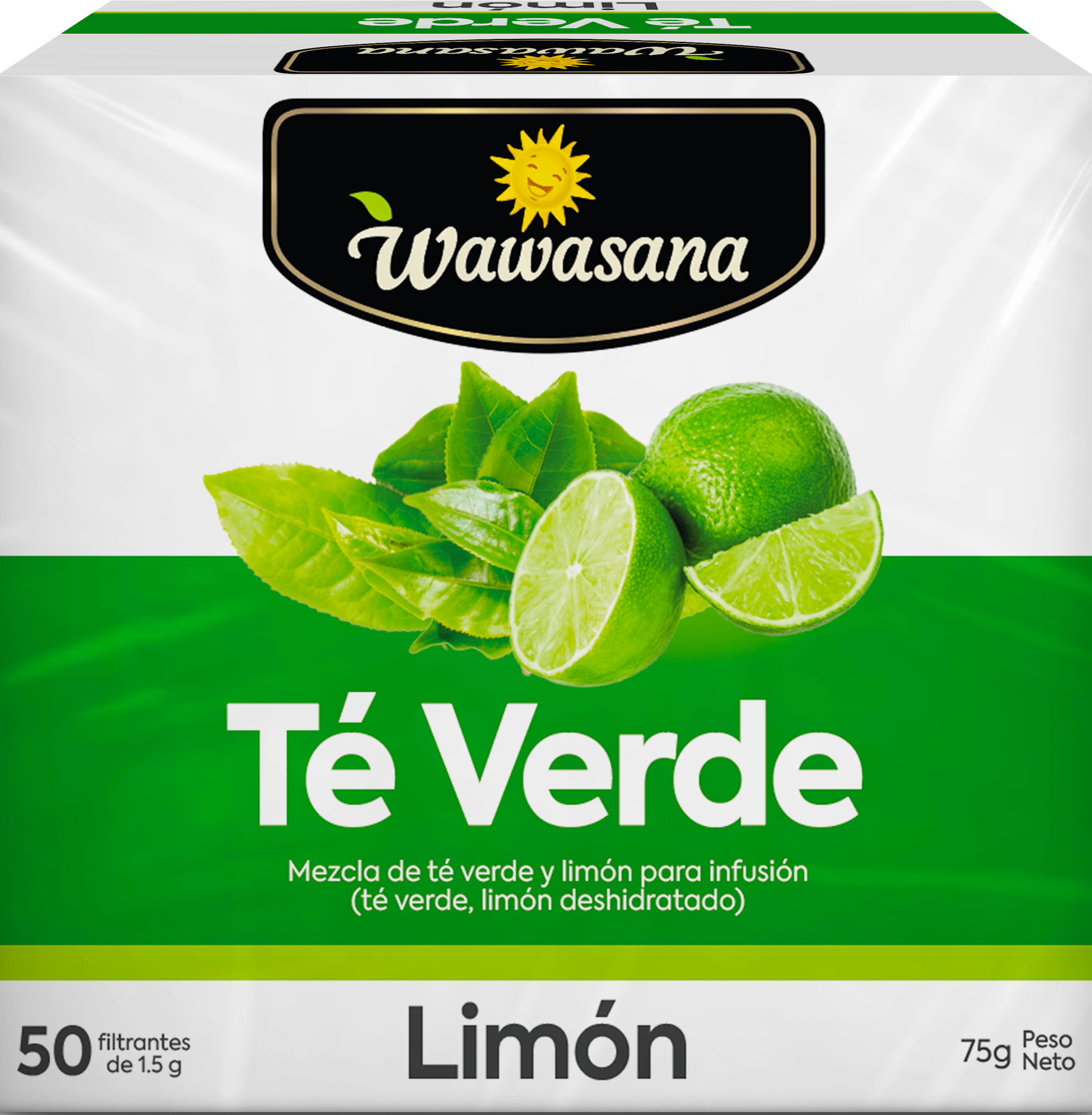 Wawasana Té Verde Limon 50 Filtrantes