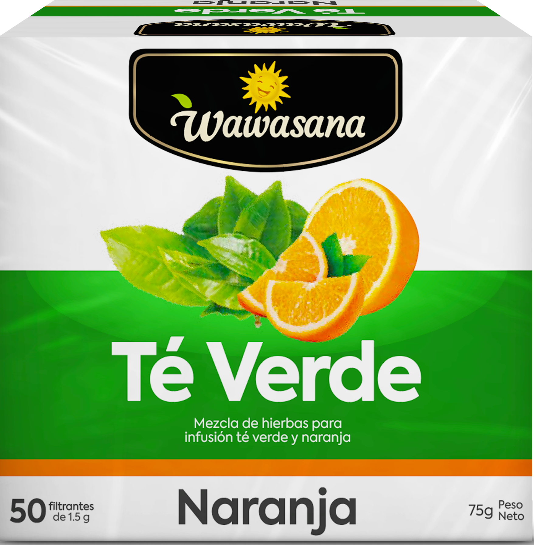 Wawasana Té Verde Naranja 50 Filtrantes