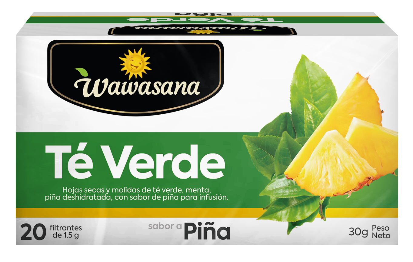 Wawasana Té Verde Piña 20 Filtrantes