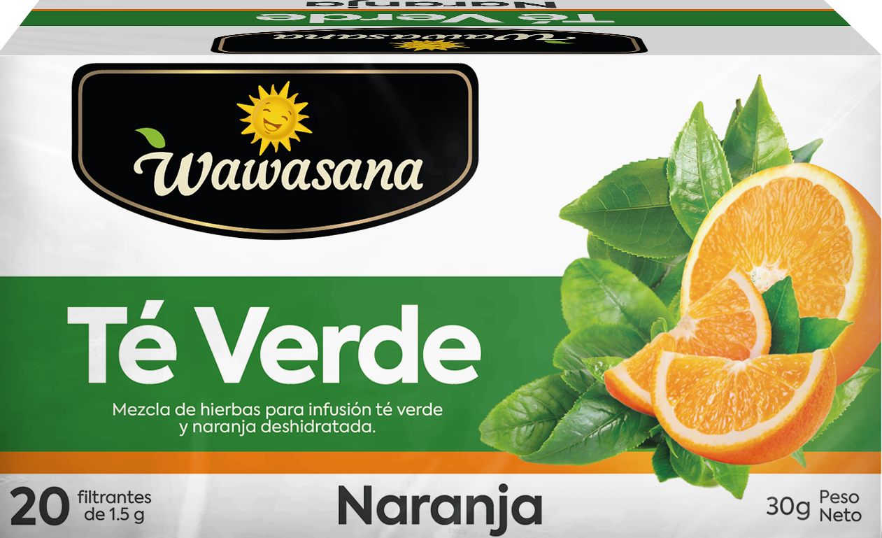 Wawasana Té Verde Naranja 20 Filtrantes