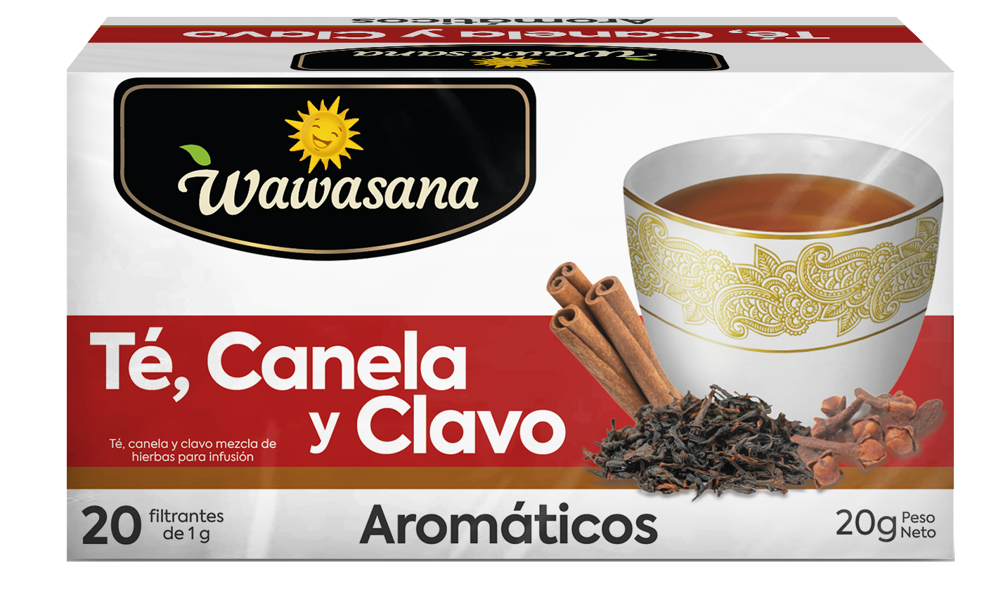 Wawasana Té, Canela y Clavo 20 Filtrantes