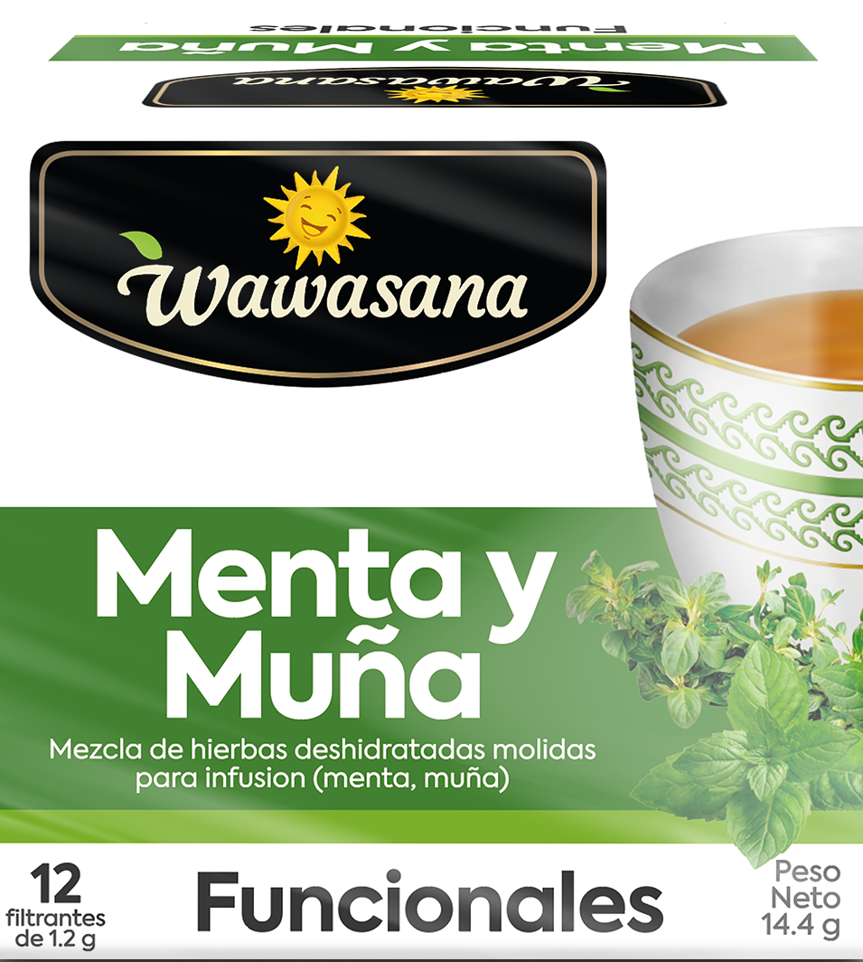 Wawasana Menta & Muña 12 Filtrantes