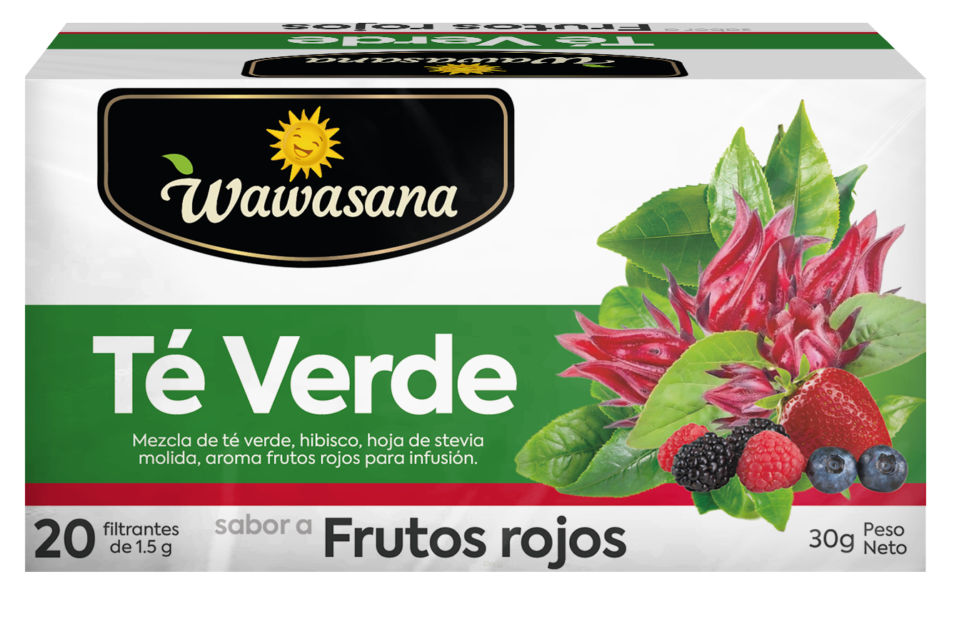 Wawasana Té Verde Frutos Rojos 20 Filtrantes